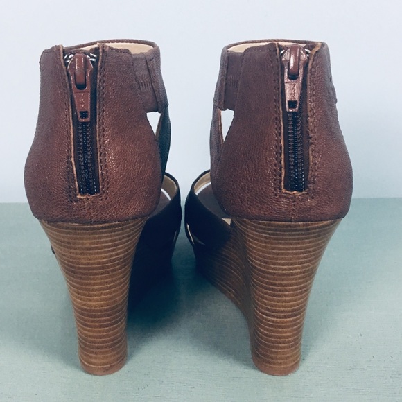 New in Box Seychelles Leather Wedge 8.5 - Picture 4 of 8